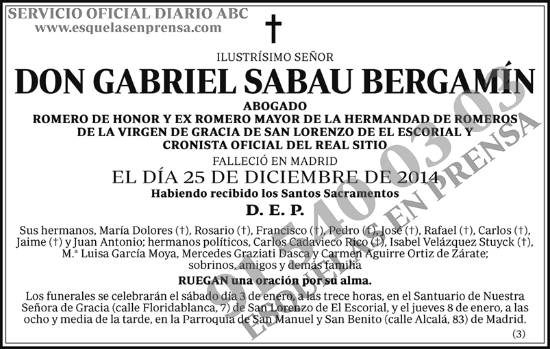 Gabriel Sabau Bergamín